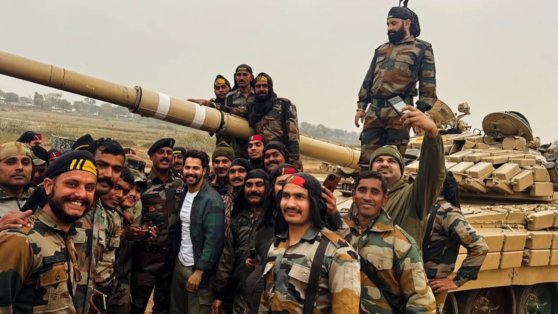 Varun Dhawan Teases Fans With Behind The Scene Glimpse From Border 2 Shooting on social media post