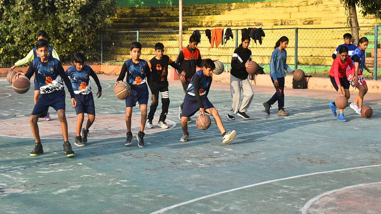 Mandal team selected for state level basketball competition