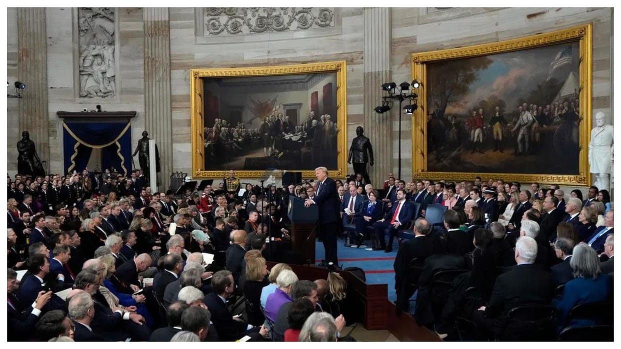 donald trump oath taking ceremony s jaishankar sit in front row seen india importance world politics