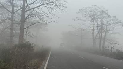 UP weather update fog covered Lakhimpur Kheri