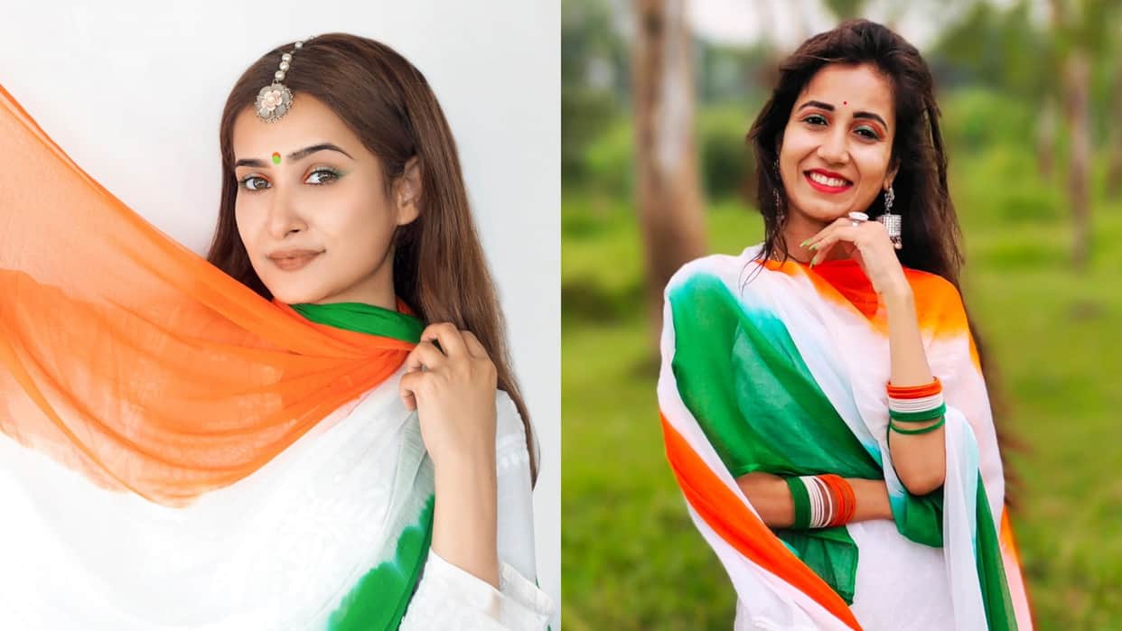 Republic Day 2025 Tricolor Makeup Look Ideas for 26 January Photos