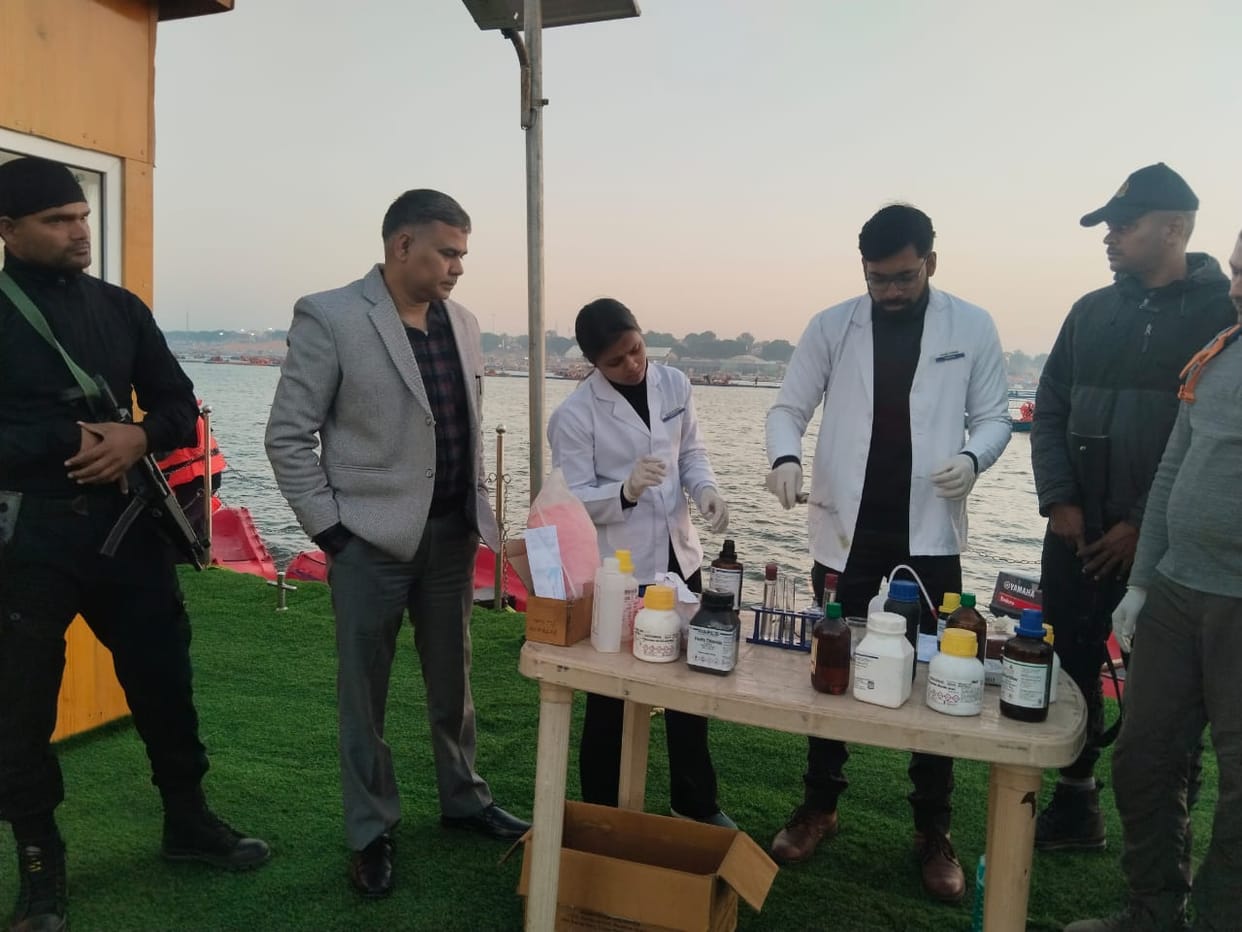 Water inspection in mahakumbh from ats presence of adg nilabja