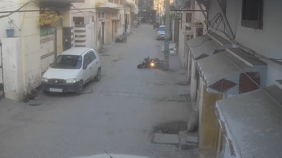Bike rider got hit by China dor in Jagraon