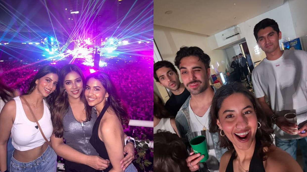 Suhana Khan Enjoy Coldplay Concert In Mumbai With Rumored Boyfriend Agastya Nanda