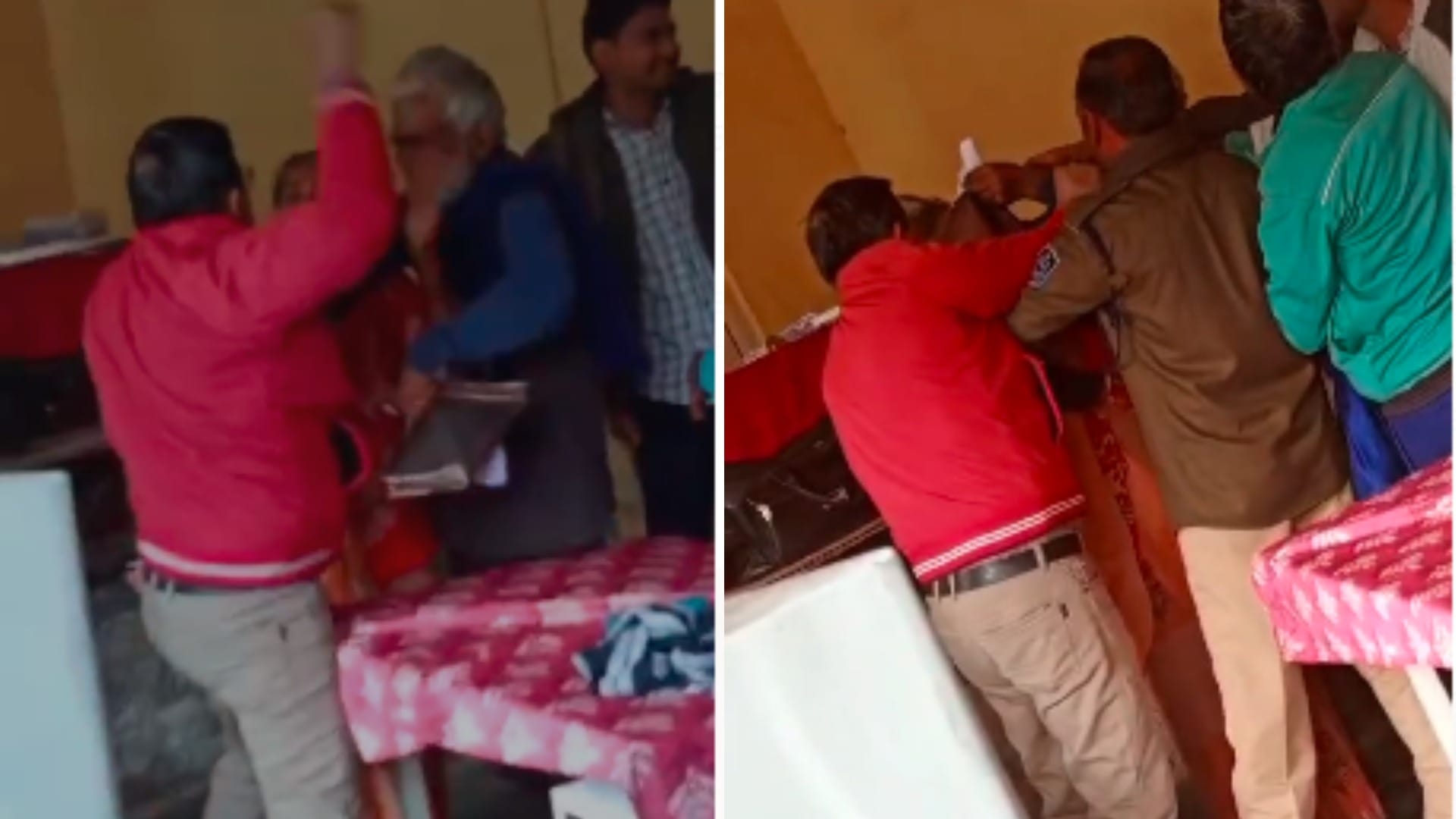भिंड में बाबू ने महिला से मारपीट कर दी।
