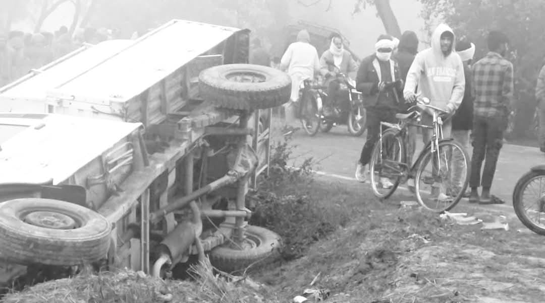 Bihar News: Road accident in Gopalganj, two people died; tanker and jeep collision