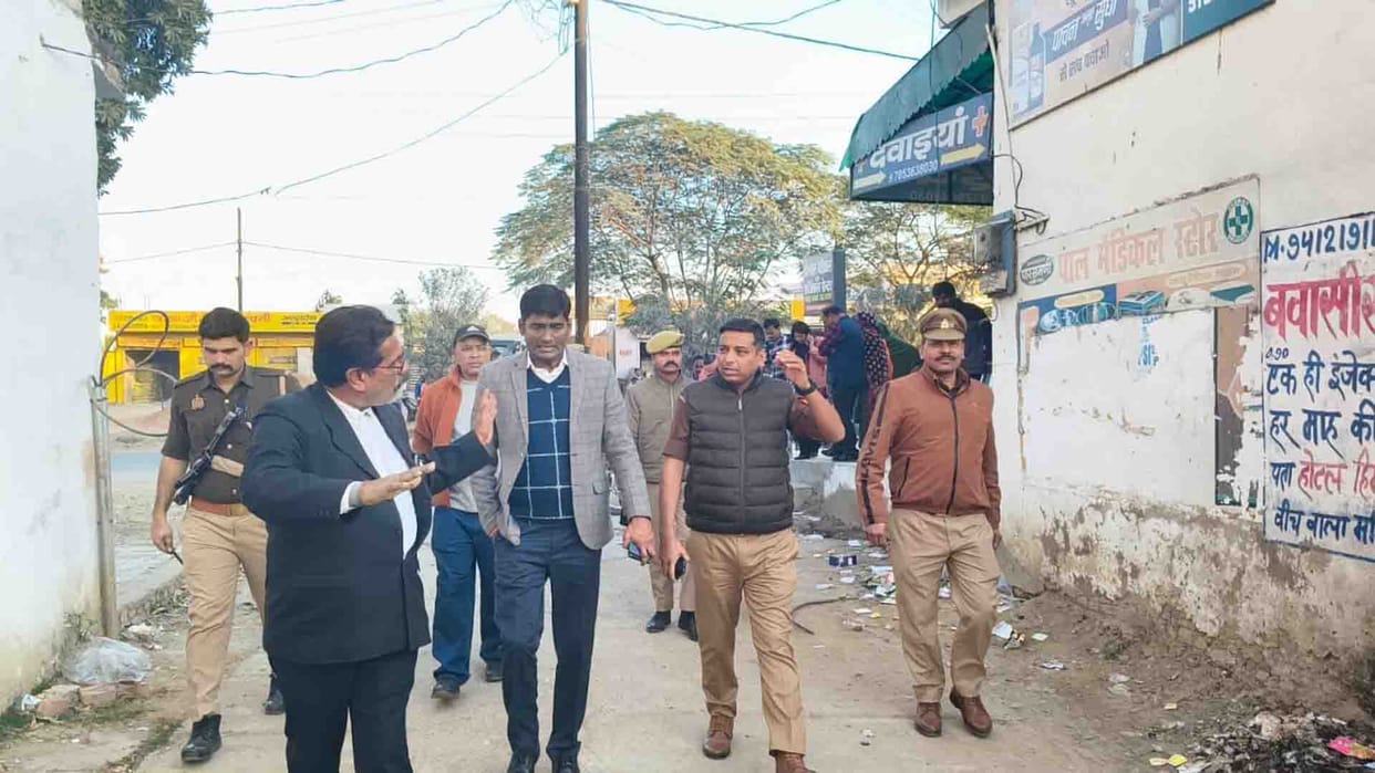 Kanpur: Illegal encroachments in Unnayan Basti marked, action will be taken soon