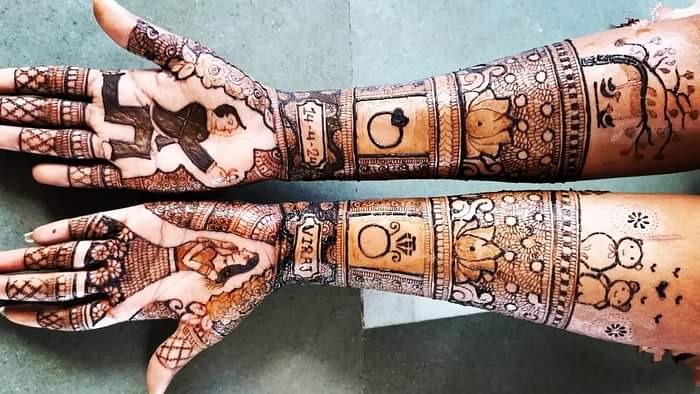 latest engagement mehndi designs simple and beautiful front hand