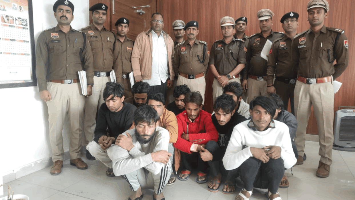 Nuh police arrested 15 cyber fraudsters under a special operation