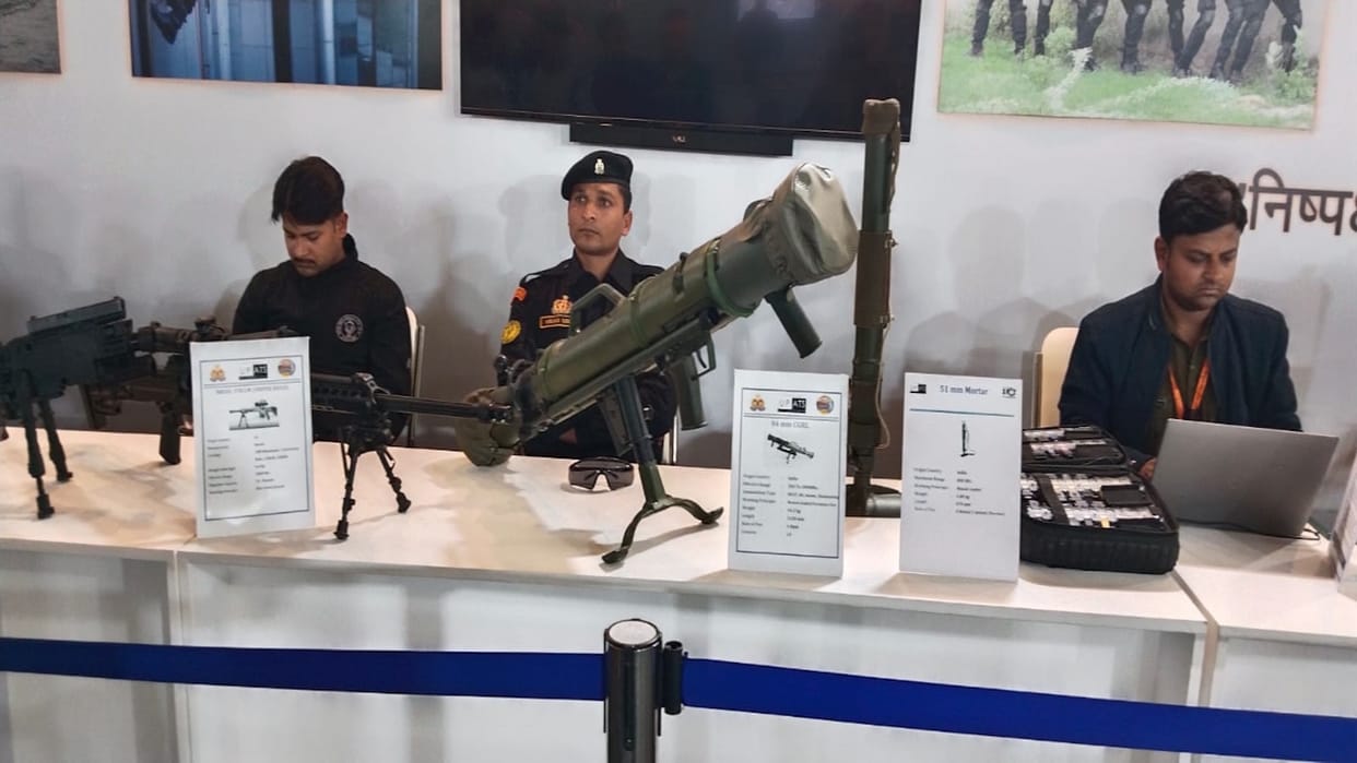 From Israeli machine guns to American sniper rifles, see the power of police in the fair