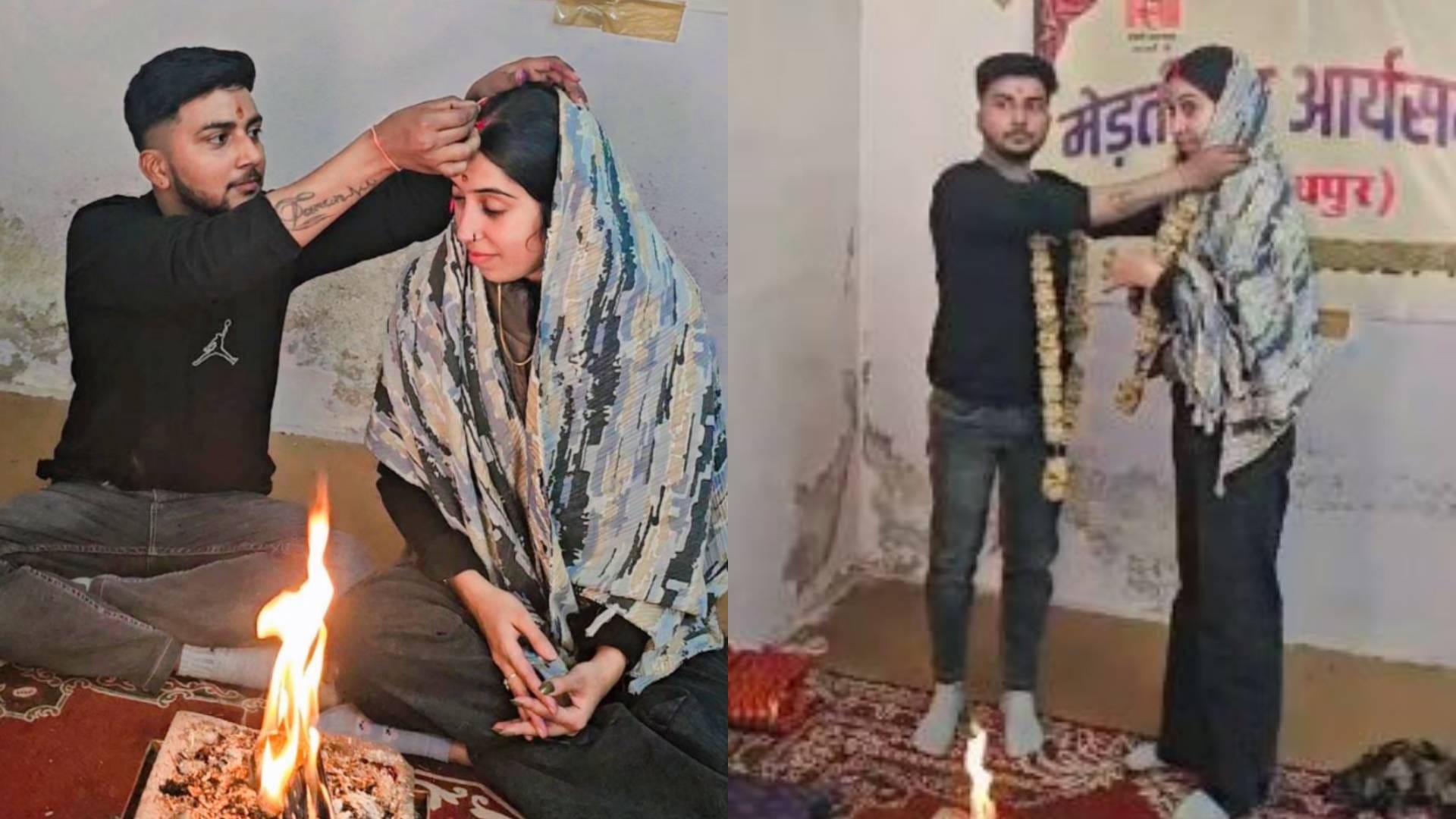 Influencer Jahnavi Modi Photo married man whom her mother called kidnapper sindoor was seen in hair parting