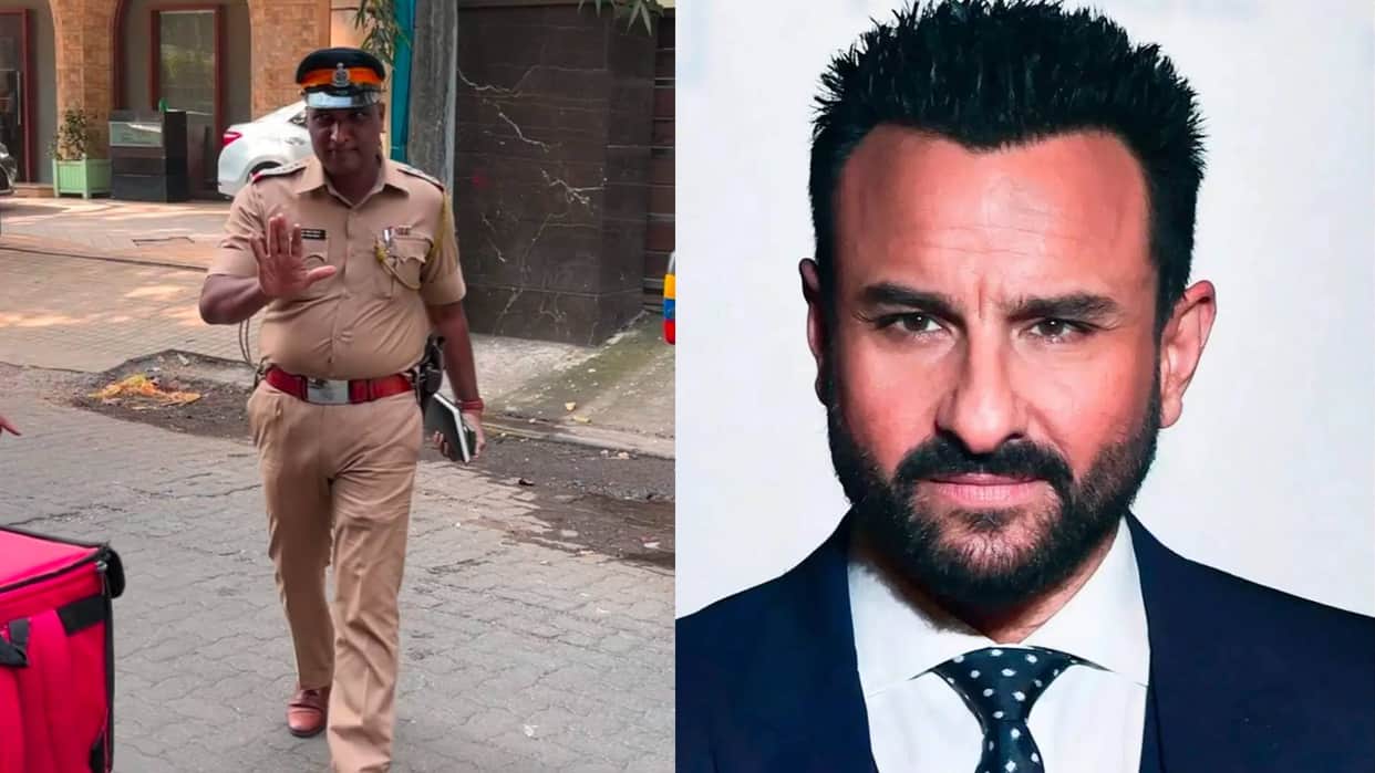 saif ali khan attacked case mumbai police reached at actor house to record his statement video goes viral