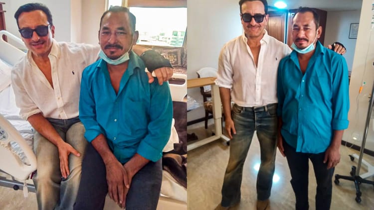 Saif Ali Khan:हॉस्पिटल पहुंचाने वाले ऑटो ड्राइवर से मिले सैफ अली खान ...