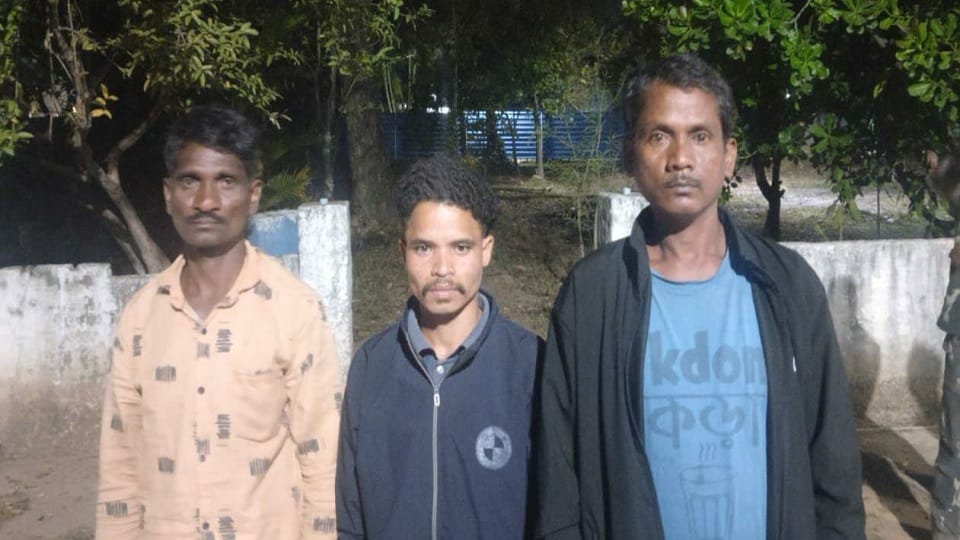 तीन नक्सली गिरफ्तार