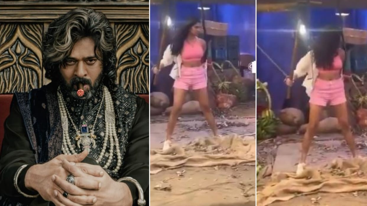The Raja Saab Prabhas Starrer Gets Malavika Mohanan Fighting Scene Leaked video Goes Viral