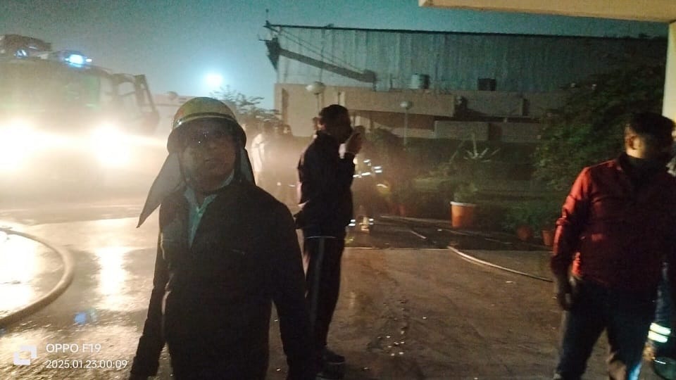Fire in VIP lounge of Lucknow airport