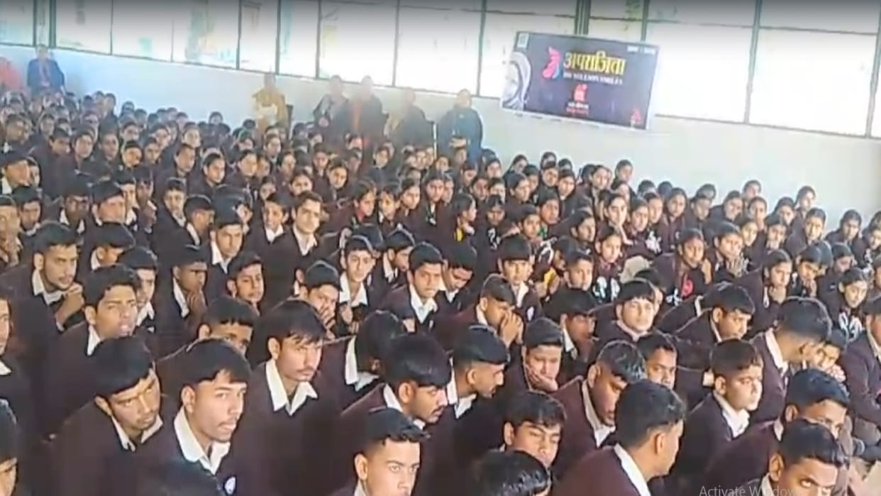 In the amar ujala Aparajita program, knowledge was shared with the students on Child Protection Act and Women'