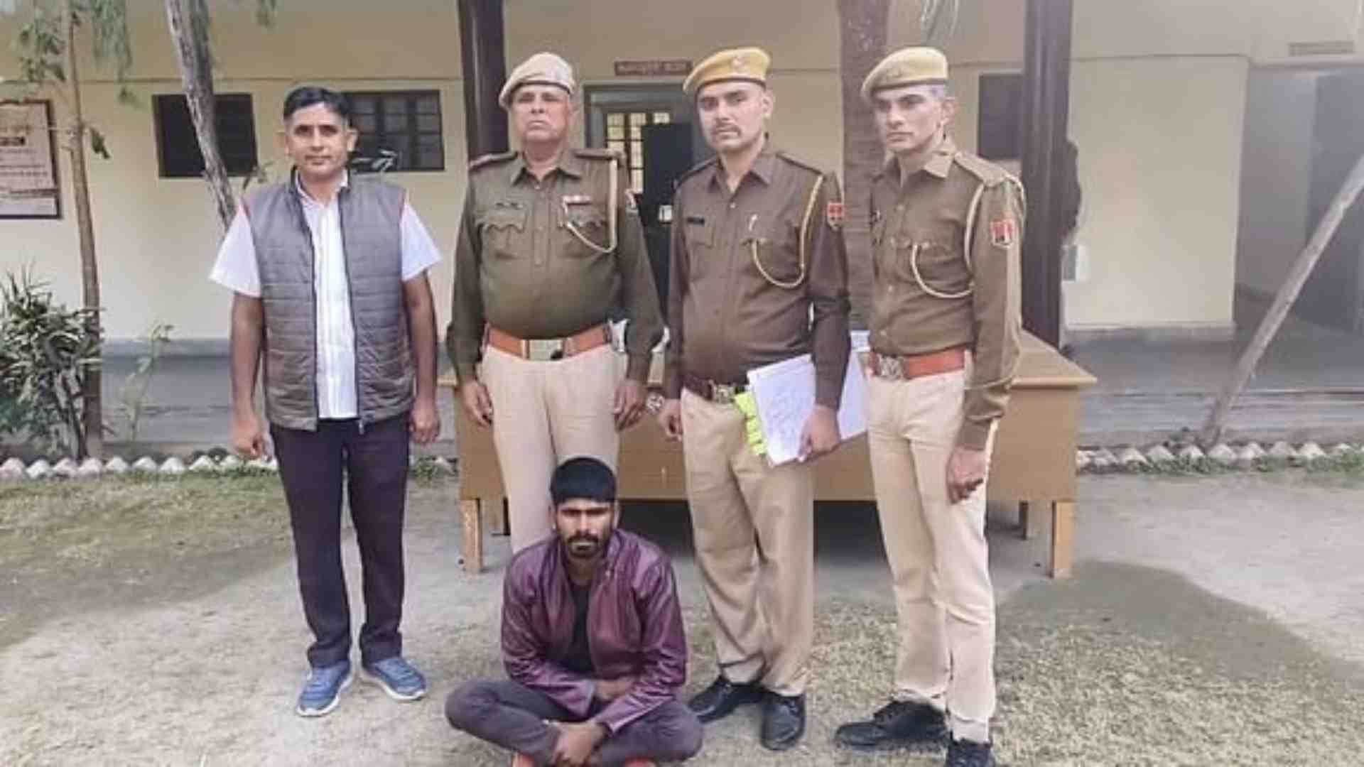 भीनमाल पुलिस ने आरोपी को किया गिरफ्तार।