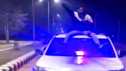 SP City Manush Pareek came on the road at night and got his luxury car seized