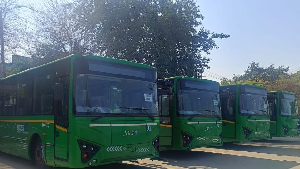 Four E-buses come from Delhi to Hisar trial run could not be done