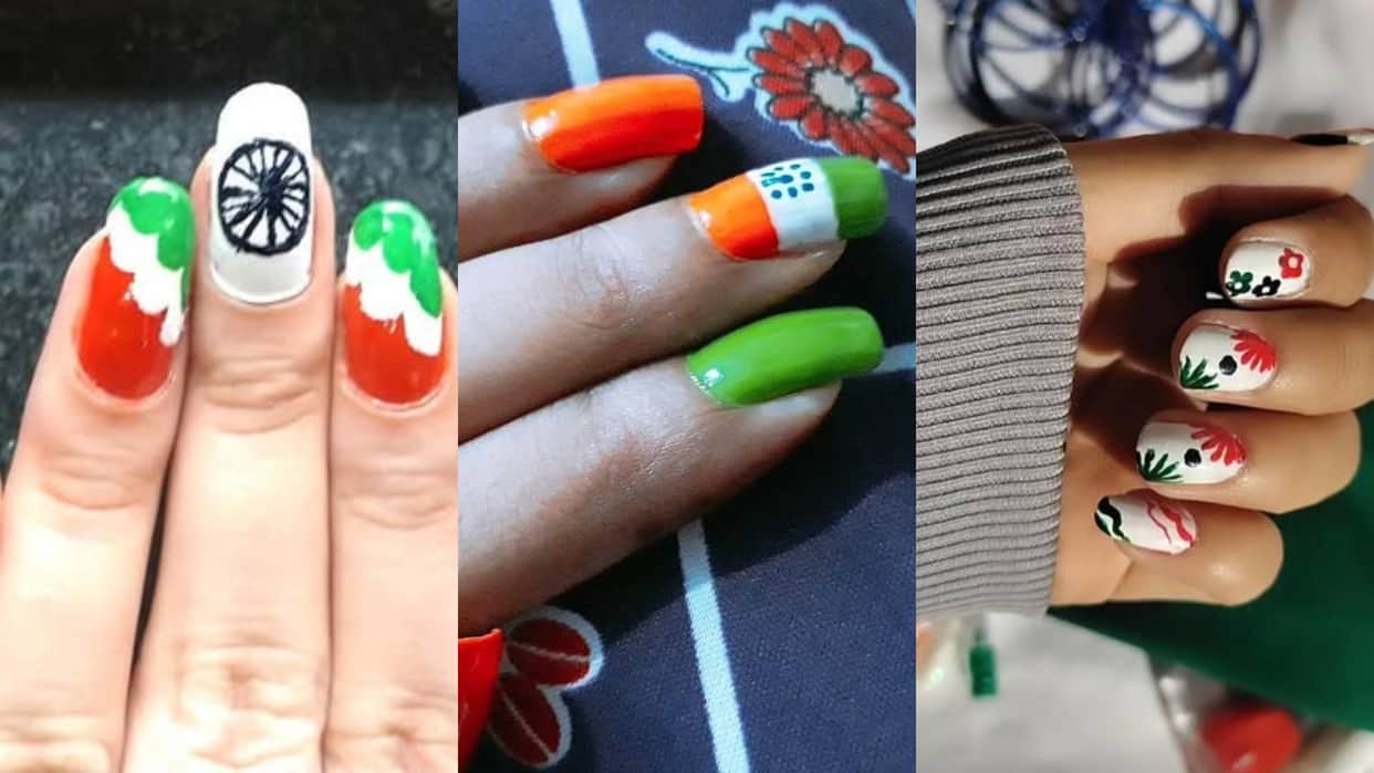 Republic Day 2025 Tiranga Color Nail Art Ideas see the Pictures Including all the Details Disprj
