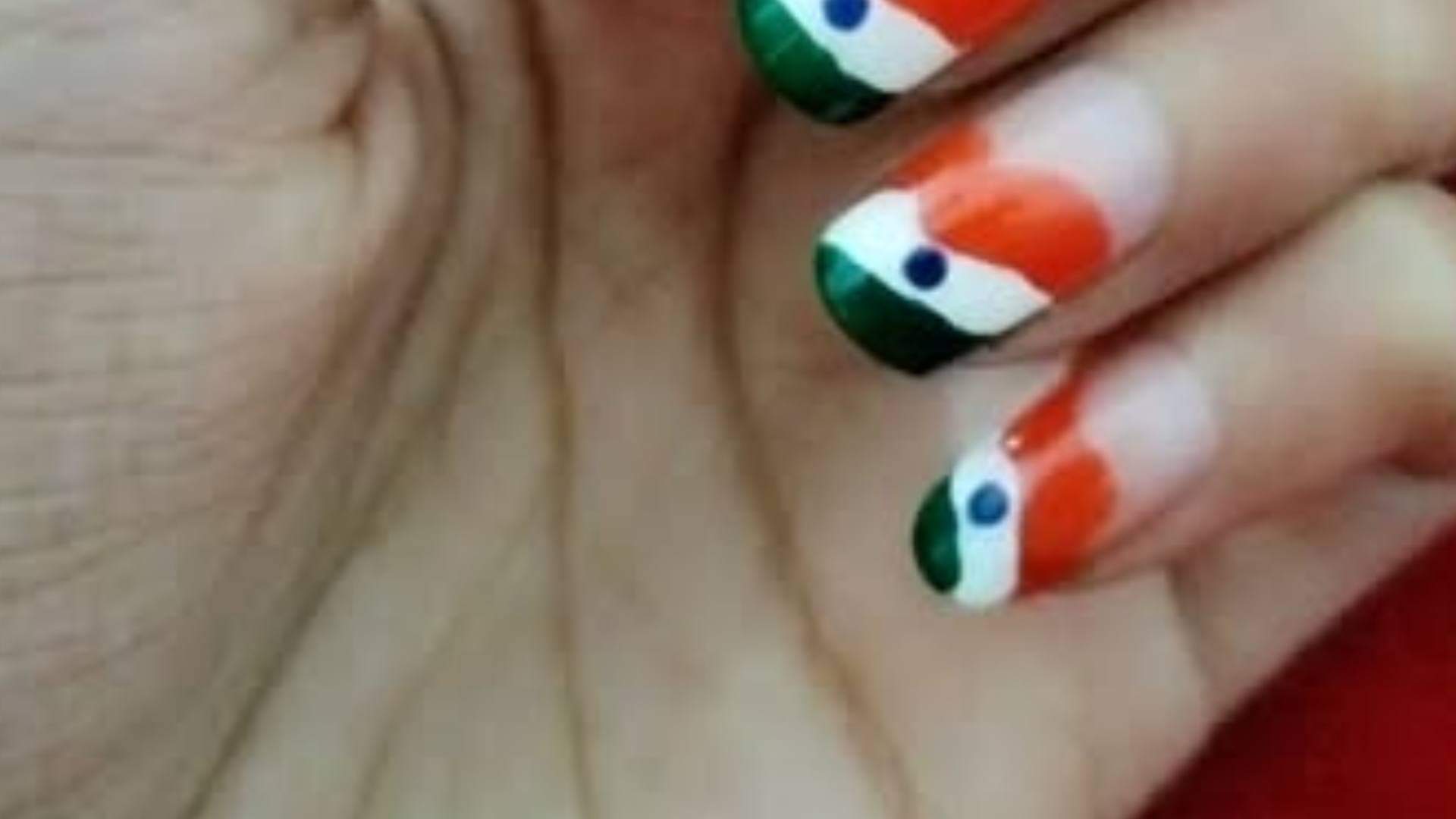 Republic Day 2025 Tiranga Color Nail Art Ideas see the Pictures Including all the Details Disprj