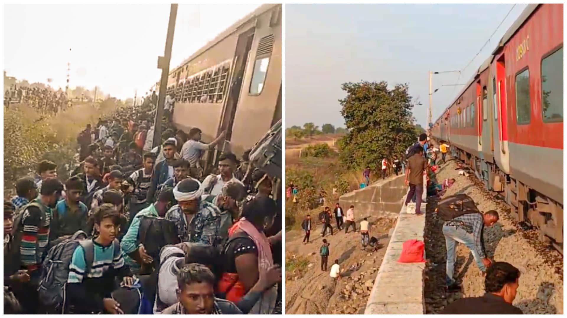Jalgaon Train Accident Photos Rumors on the Train Claims 13 Lives News in Hindi