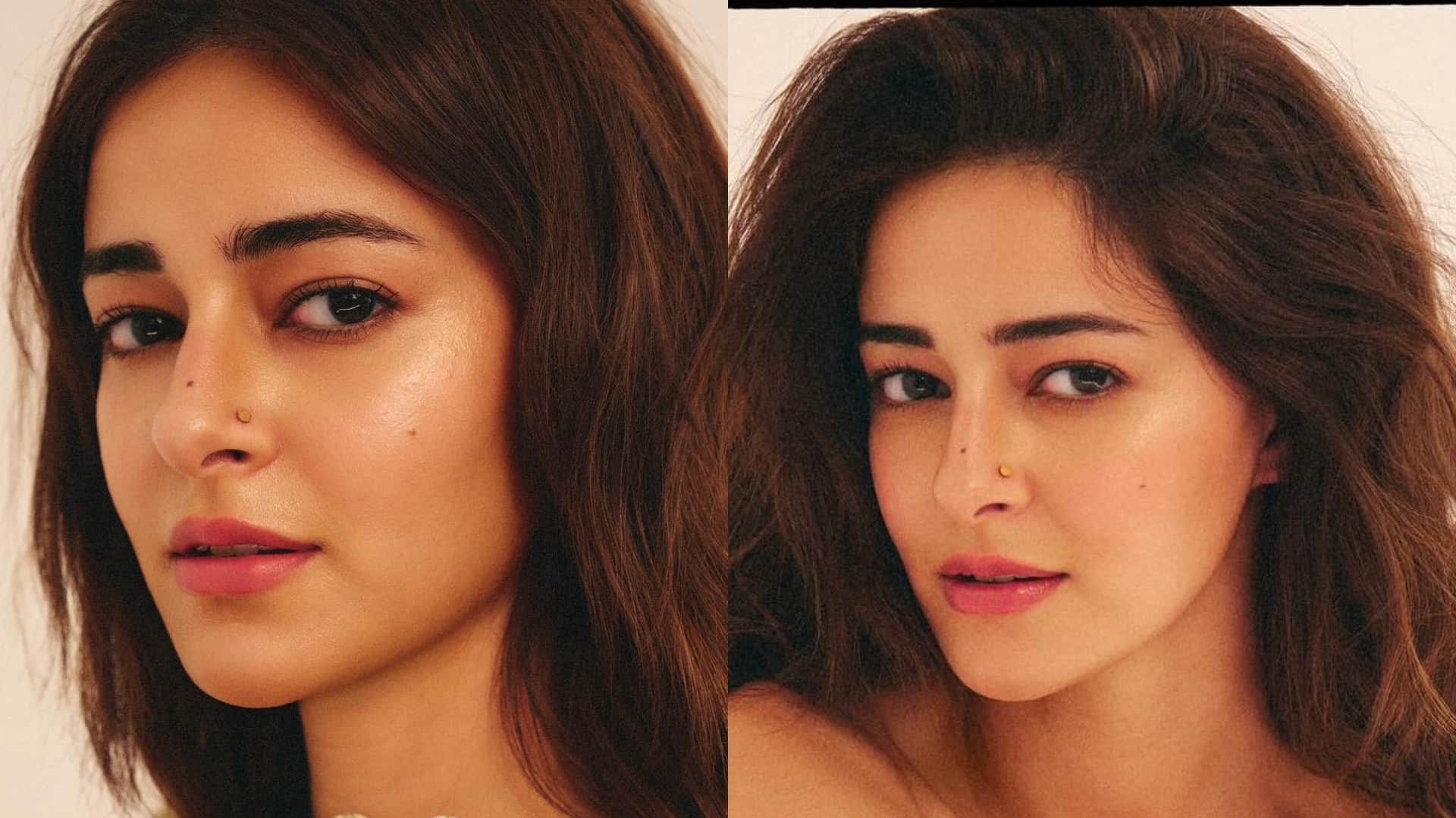 Ananya Panday New Look in saree and floral blouse viral on social media