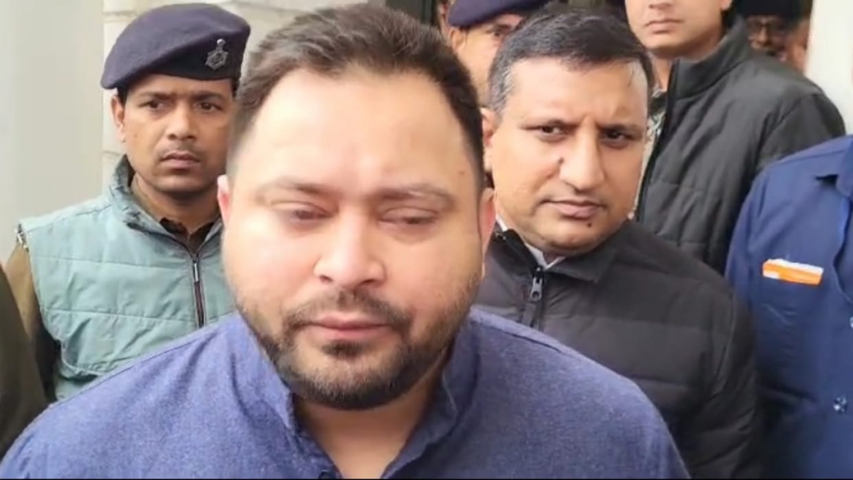 Darbhanga: Tejashwi again called CM Nitish unconscious, says Bihar criminals are getting protection from govt