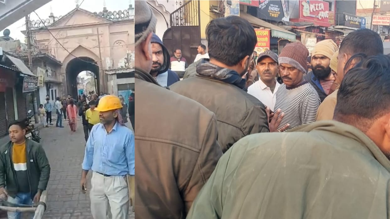 Police catches elctricity thieves in Suraiya manzil in Lucknow.