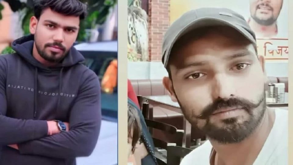 container driver's mistake and negligence of car riders two youths died people shocked to see accident