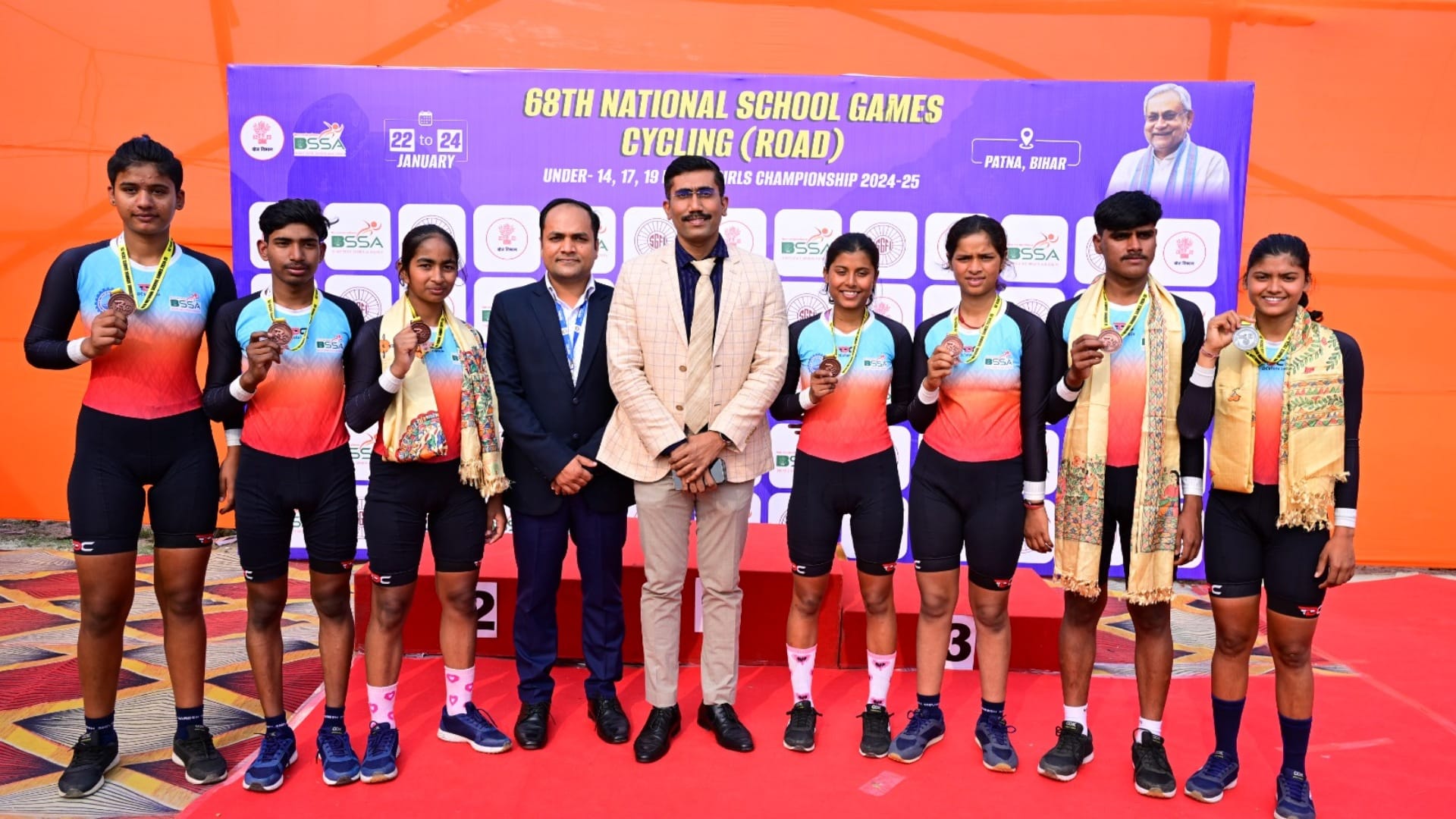 Patna News: Bihar's historic performance in National School Cycling Championship, won seven medals