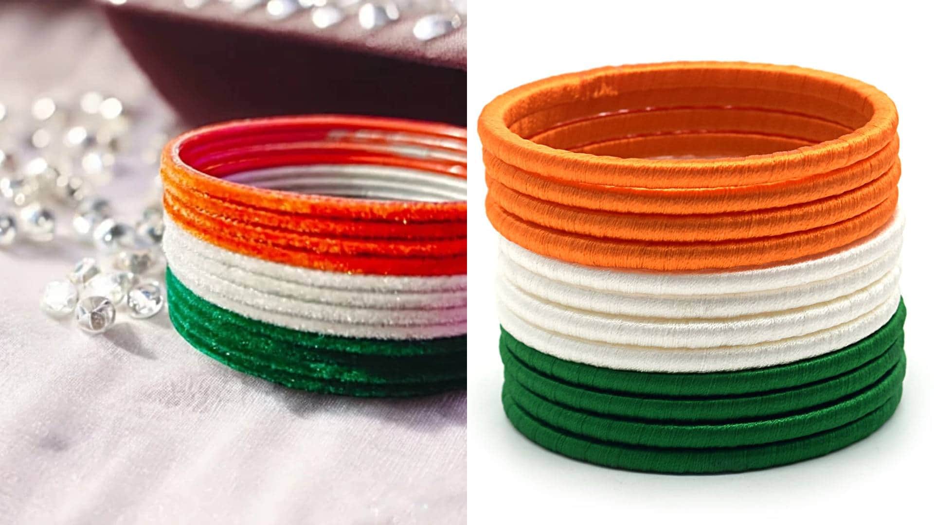 Republic Day 2025 Tiranga Inspired Bangles pictures goes viral on Internet of Different Tri Color set Disprj