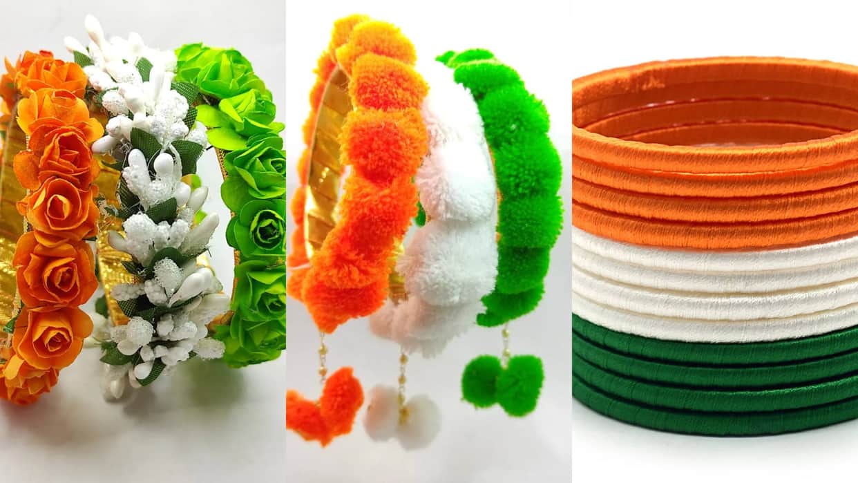 Republic Day 2025 Tiranga Inspired Bangles pictures goes viral on Internet of Different Tri Color set Disprj