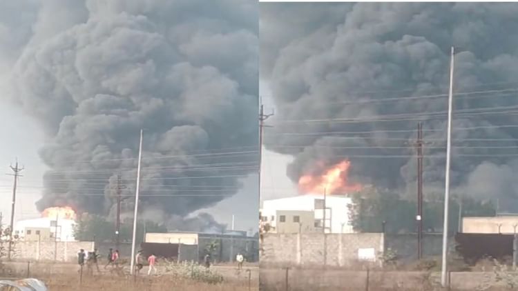 CG Factory Blast: पेंट फैक्ट्री में लगी भीषण आग, रुक-रुककर हो रही ब्लास्टिंग, असमान में दिख रहे आग के लपटें
