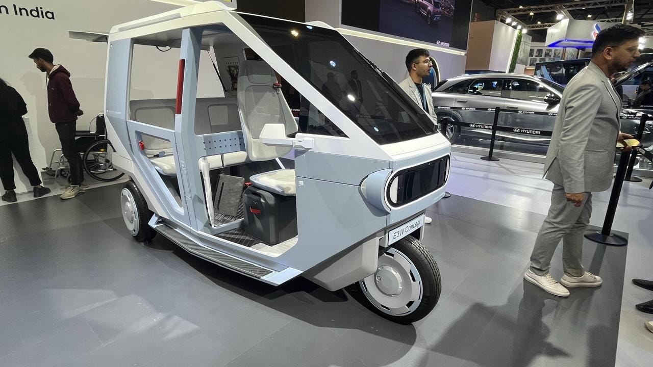 Hyundai Motor Company showcased Electric three-wheeler, four-wheeler concepts at Bharat Mobility Global Expo