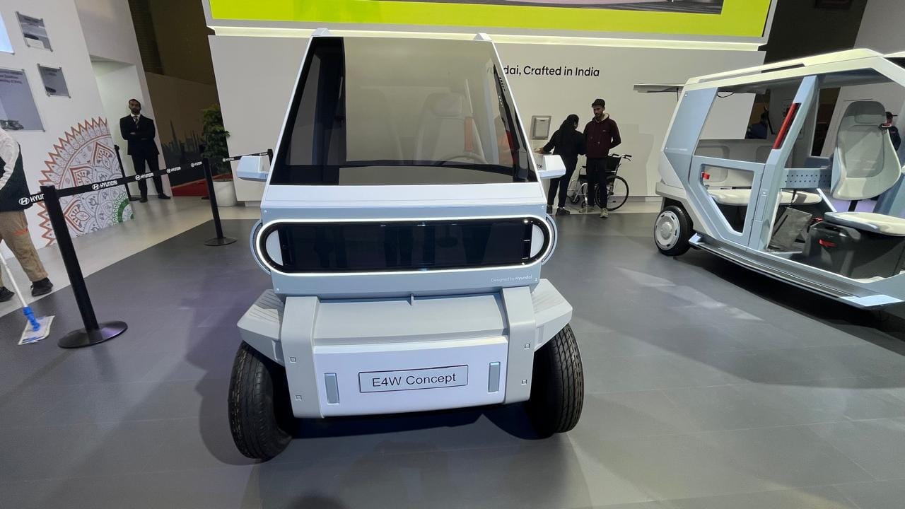 Hyundai Motor Company showcased Electric three-wheeler, four-wheeler concepts at Bharat Mobility Global Expo