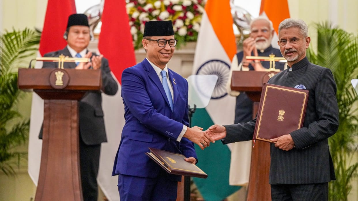 MoUs exchanged between India and Indonesia presence of PM Modi and Indonesian President Prabowo Subianto