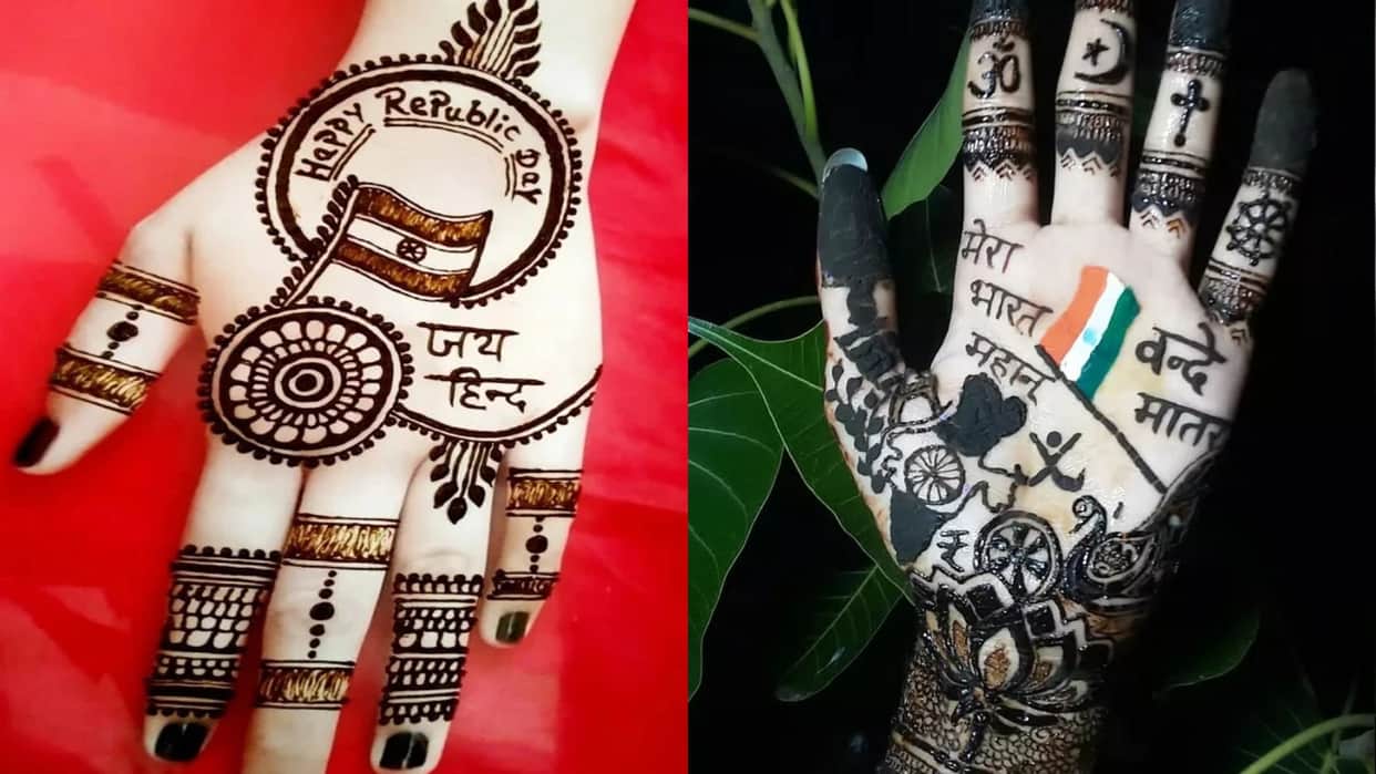 Republic Day 2025 Mehendi Designs gantantra diwas par khubsurat mehndi design