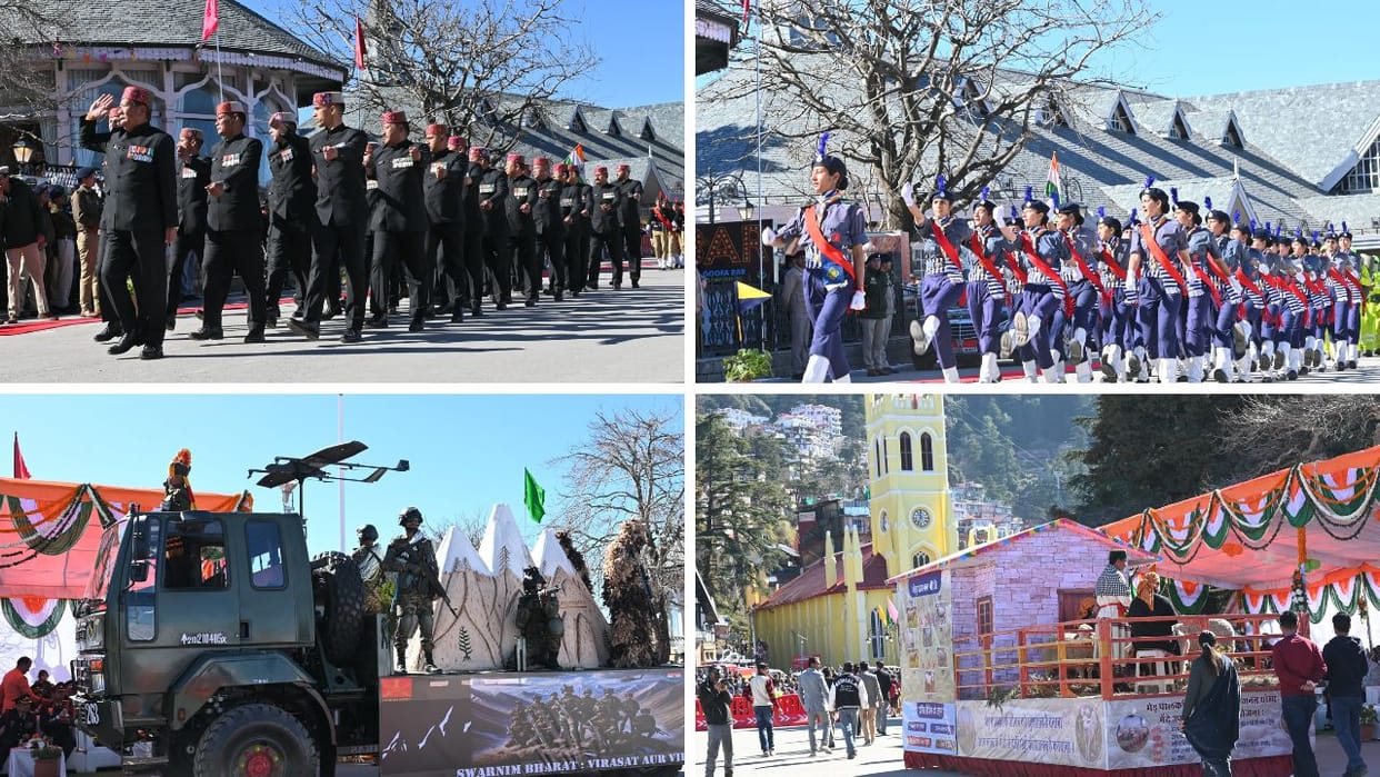 Himachal Pradesh Republic Day 2025 Parade LIVE Video Update Governor Sukhvinder Singh Sukhu Shimla