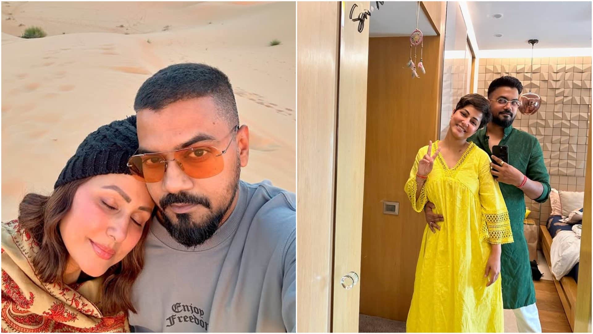 Actress Hina Khan Shares emotional Post for boyfriend Rocky Jaiswal amid her breast cancer treatment