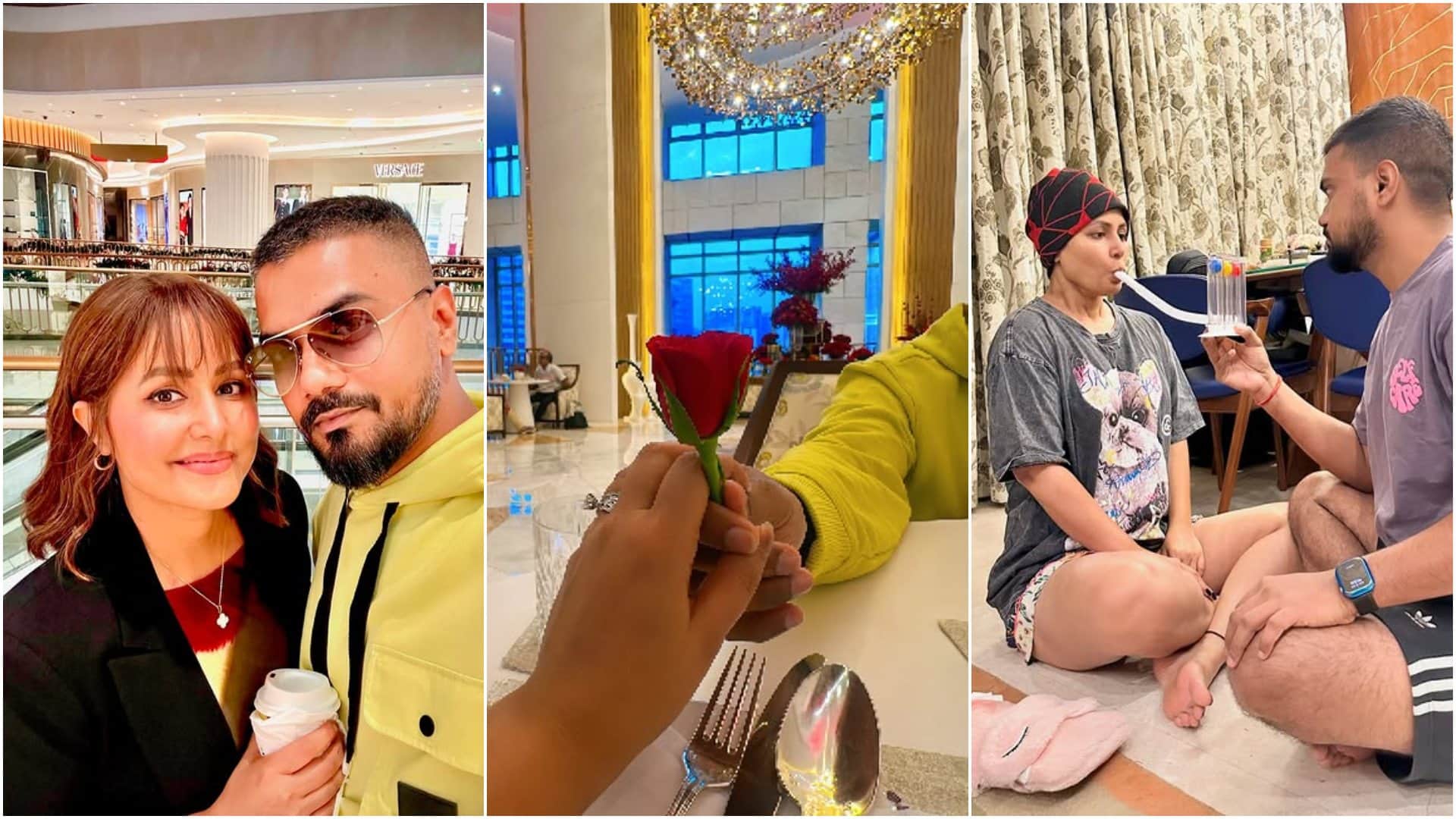 Actress Hina Khan Shares emotional Post for boyfriend Rocky Jaiswal amid her breast cancer treatment