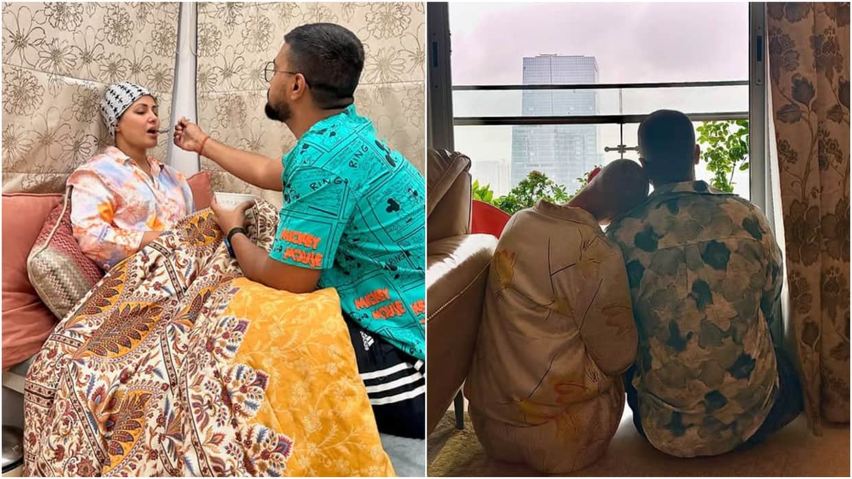 Actress Hina Khan Shares emotional Post for boyfriend Rocky Jaiswal amid her breast cancer treatment