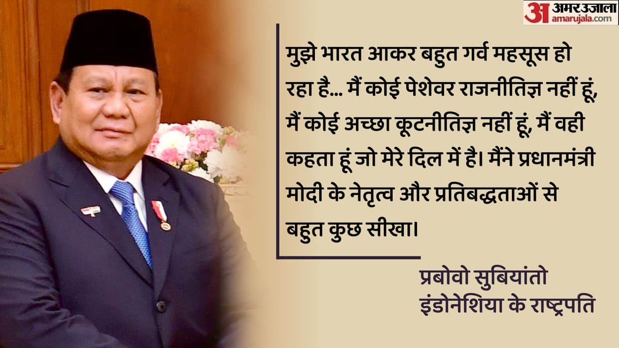 Prabowo Subianto am not a professional politician I say what is in my heart Indonesia and India friendship