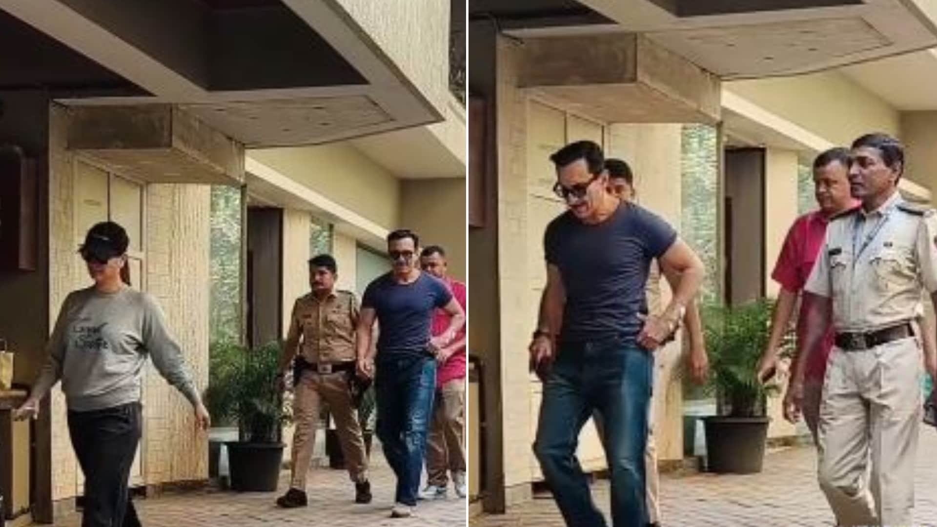Saif Ali Khan Kareena Kapoor Step Out For The First Time after Attack Video With Tight Security Goes Viral