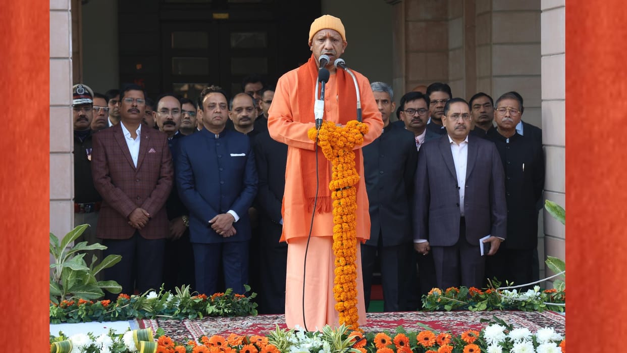 Republic Day Celebration: CM Yogi and Governor congratulated, program will start after some time; Tableau will