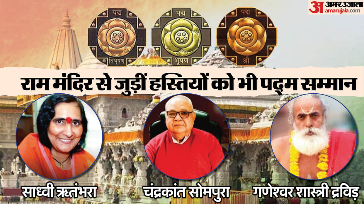 Padma Award: Ram Mandir Andolan Personalities Sadhvi Ritambhara  Chandrakant Sompura Ganeshwar Shastri Know