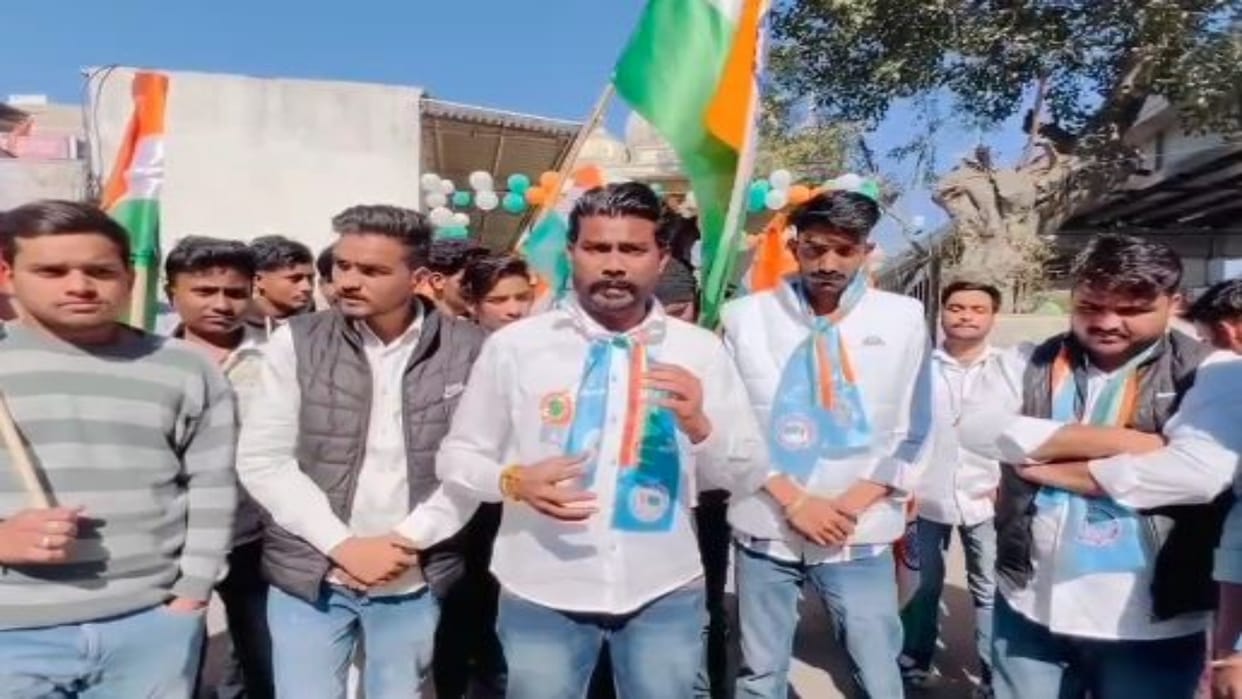 Ajmer News: NSUI took out Tricolor Yatra on Republic Day, remembered the brave sons and paid tribute