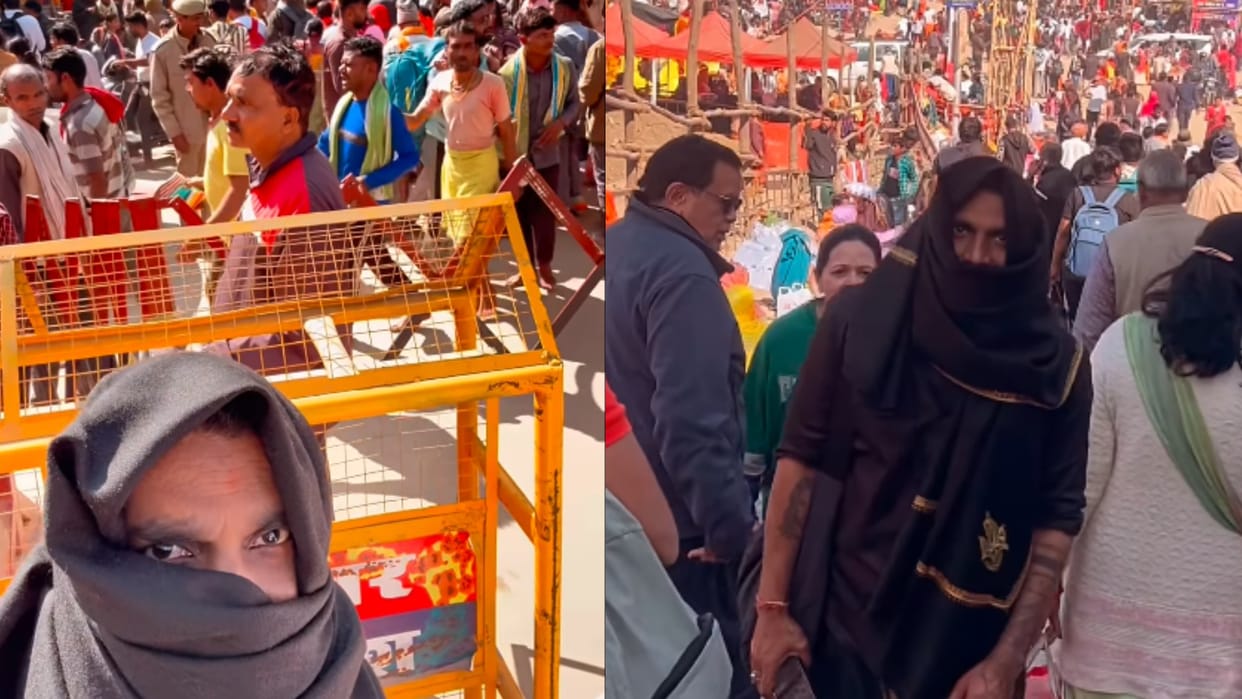 Remo Desouza reached Kumbh Mela hiding his face took blessings from Peethadhishwar Kailashanand Giri Maharaj