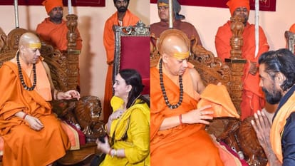 Remo Desouza reached Kumbh Mela hiding his face took blessings from Peethadhishwar Kailashanand Giri Maharaj